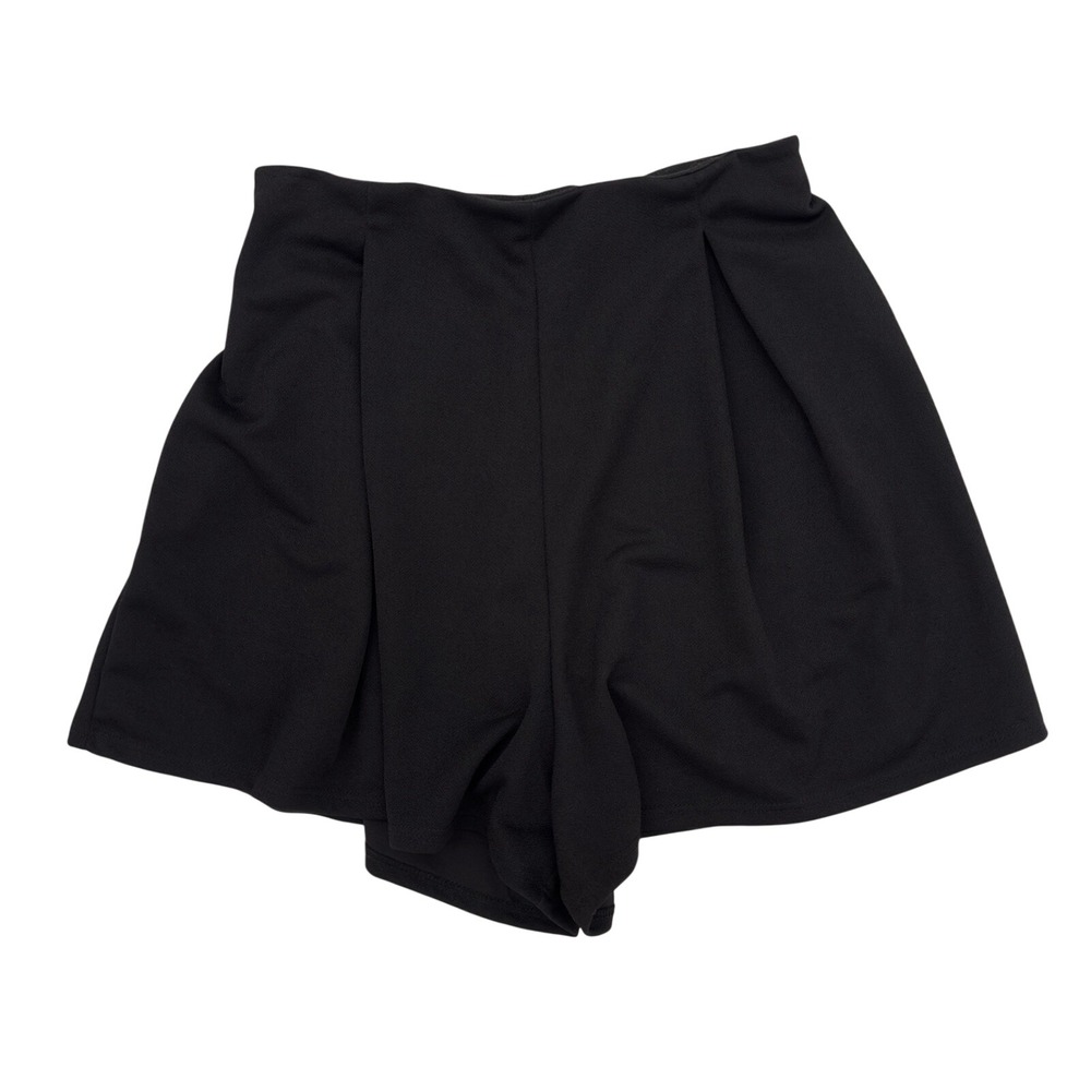 Free People Pleated Shorts Women's‎ Size Medium Black Pull On